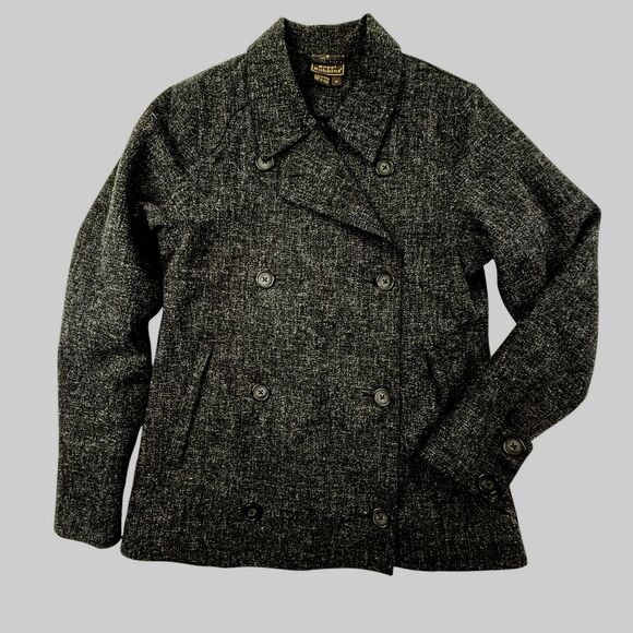 Royal Robbins Double Breasted Peacoat Jacket Women Medium Black Water Resistant - Picture 1 of 10